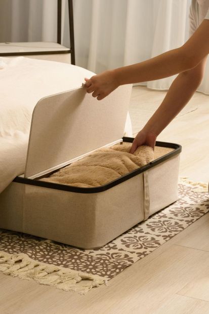 A practical and aesthetically pleasing under-bed storage solution