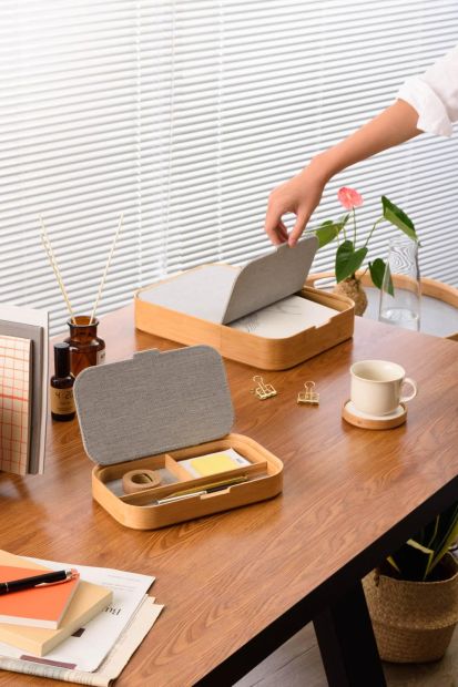 Classy Desktop Storage